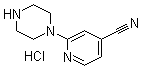 structure of CAS# 1185316-24-8, 2-(1-哌嗪基)-4-吡啶甲腈盐酸盐