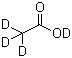 CAS # 1186-52-3, Acetic acid, Acetic acid-d<sub>4</sub>, Perdeuterioacetic acid, Perdeuteroacetic acid, Tetradeuterioacetic acid, Tetradeuteroacetic acid