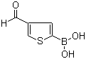 structure of CAS# 1186026-19-6, B-(4-甲酰基-2-噻吩基)硼酸