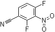 structure of CAS# 1186194-75-1, 2,4-Difluoro-3-nitrobenzonitrile