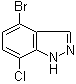 structure of CAS# 1186334-61-1, 4-Bromo-7-chloro-1H-indazole