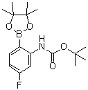 structure of CAS# 1186637-38-6, [5-氟-2-(4,4,5,5-四甲基-1,3,2-二氧杂环戊硼烷-2-基)苯基]氨基甲酸叔丁酯