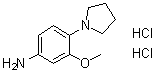 structure of CAS# 1186663-17-1, 3-甲氧基-4-(1-吡咯烷基)苯胺二盐酸盐