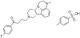 CAS # 1187020-80-9, 1-(4-Fluorophenyl)-4-[(6bR,10aS)-2,3,6b,9,10,10a-hexahydro-3-methyl-1H-pyrido[3',4':4,5]pyrrolo[1,2,3-de]quinoxalin-8(7H)-yl]-1-butanone 4-methylbenzenesulfonate (1:1), ITI 007