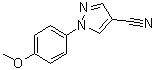 CAS # 118718-59-5, 1-(4-Methoxyphenyl)-1H-pyrazole-4-carbonitrile