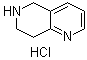 structure of CAS# 1187830-51-8, 5,6,7,8-四氢-1,6-萘啶盐酸盐