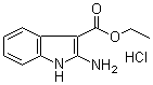structure of CAS# 1187830-59-6, 2-氨基-1H-吲哚-3-羧酸乙酯盐酸盐