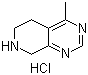 structure of CAS# 1187830-72-3, 5,6,7,8-Tetrahydro-4-methylpyrido[3,4-d]pyrimidine hydrochloride