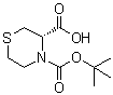 CAS # 1187929-84-5, (3S)-3,4-Thiomorpholinedicarboxylic acid 4-(1,1-dimethylethyl) ester