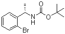 structure of CAS# 1187932-11-1, (S)-(1-(2-溴苯基)乙基)氨基甲酸叔丁酯