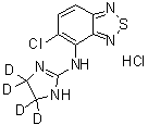 CAS # 1188263-51-5, Tizanidine-d<sub>4</sub> Hydrochloride