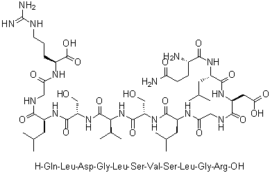 CAS 登录号：1188512-73-3, L-谷氨酰胺酰-L-亮氨酰-L-alpha-天冬氨酰甘氨酰-L-亮氨酰-L-丝氨酰-L-缬氨酰-L-丝氨酰-L-亮氨酰甘氨酰-L-精氨酸