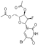 structure of CAS# 1188522-91-9, 5-溴-2'-脱氧-2'-氟尿苷 3',5'-二乙酸酯