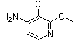 structure of CAS# 1190198-20-9, 3-氯-2-甲氧基-4-吡啶胺
