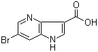 structure of CAS# 1190319-56-2, 6-溴-1H-吡咯并[3,2-b]吡啶-3-羧酸