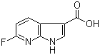 structure of CAS# 1190319-97-1, 6-氟-1H-吡咯并[2,3-b]吡啶-3-羧酸