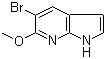 structure of CAS# 1190321-63-1, 5-溴-6-甲氧基-1H-吡咯并[2,3-b]吡啶