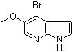 structure of CAS# 1190321-71-1, 4-溴-5-甲氧基-1H-吡咯并[2,3-b]吡啶