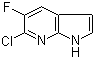 structure of CAS# 1190321-96-0, 6-氯-5-氟-1H-吡咯并[2,3-b]吡啶