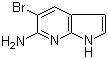 structure of CAS# 1190322-18-9, 5-溴-1H-吡咯并[2,3-b]吡啶-6-胺