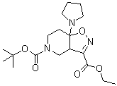 CAS # 1190971-34-6, 3a,6,7,7a-Tetrahydro-7a-(1-pyrrolidinyl)-isoxazolo[4,5-c]pyridine-3,5(4H)-dicarboxylic acid 5-(1,1-dimethylethyl) 3-ethyl ester