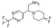 CAS # 1192569-99-5, beta-(4,4-Difluoro-1-piperidinyl)-2-(trifluoromethyl)-5-pyrimidineethanamine