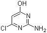 structure of CAS# 1194-21-4, 2-氨基-6-氯-4-羟基嘧啶