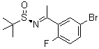 structure of CAS# 1194044-26-2, [S(R)]-N-[1-(5-溴-2-氟苯基)亚乙基]-2-甲基-2-丙烷亚磺酰胺
