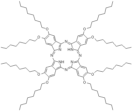 CAS # 119457-81-7, 2,3,9,10,16,17,23,24-Octakis(octyloxy)-29H,31H-phthalocyanine