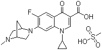 structure of CAS# 119478-55-6, 甲磺酸达氟沙星