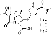 structure of CAS# 119478-56-7, Meropenem trihydrate