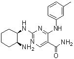 CAS # 1194961-19-7, PRT 318, 2-[[(1R,2S)-2-Aminocyclohexyl]amino]-4-[(3-methylphenyl)amino]-5-pyrimidinecarboxamide, P 142-76, PRT 060318