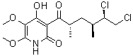 structure of CAS# 119509-24-9, 抗癣青霉素 A 5