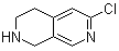 structure of CAS# 1196151-85-5, 6-氯-1,2,3,4-四氢-2,7-萘啶