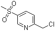 structure of CAS# 1196151-88-8, 2-(氯甲基)-5-(甲磺酰基)吡啶