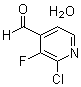 structure of CAS# 1196156-07-6, 2-氯-3-氟吡啶-4-甲醛水合物
