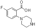 CAS 登录号：1197193-39-7, 5-氟-2-(1-哌嗪基)苯甲酸