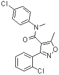 CAS # 1197300-24-5, 3-(2-Chlorophenyl)-N-(4-chlorophenyl)-N,5-dimethyl-4-isoxazolecarboxamide