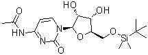 structure of CAS# 119794-51-3, N-乙酰基-5'-O-[(叔丁基)二甲基硅烷基]胞苷