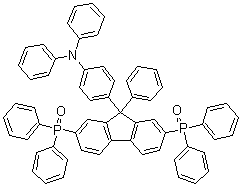 CAS 登录号：1198361-98-6, 4-[2,7-二(二苯基氧膦基)-9-苯基-9H-芴-9-基]-N,N-二苯基苯胺