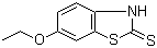 structure of CAS# 120-53-6, 6-Ethoxy-2-benzothiazolethiol