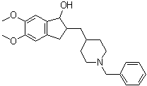 CAS 登录号：120012-04-6, 2,3-二氢-5,6-二甲氧基-2-[[1-(苯基甲基)-4-哌啶基]甲基]-1H-茚-1-醇