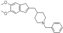 structure of CAS# 120013-45-8, 1-Benzyl-4-(5,6-dimethoxy-1H-2-indenylmethyl)piperidine