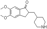 structure of CAS# 120014-30-4, 5,6-二甲氧基-2-(4-哌啶基)亚甲基-1-茚酮