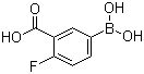 structure of CAS# 120153-08-4, 3-羧基-4-氟苯硼酸