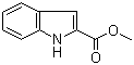 CAS # 1202-04-6, Methyl 1H-indole-2-carboxylate, 2-(Methoxycarbonyl)-indol, Indole-2-carboxylic acid methyl ester