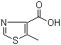 5-甲基-1,3-噻唑-4-甲酸分子结构 (CAS 120237-76-5)