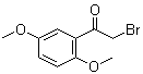 CAS # 1204-21-3, 2-Bromo-2',5'-dimethoxyacetophenone, alpha-Bromo-2,5-dimethoxyacetophenone, omega-Bromo-2,5-dimethoxyacetophenone