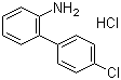 structure of CAS# 1204-44-0, 4'-氯联苯-2-胺盐酸盐