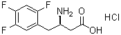 CAS 登录号：1204818-19-8, (betaR)-beta-氨基-2,4,5-三氟苯丁酸盐酸盐